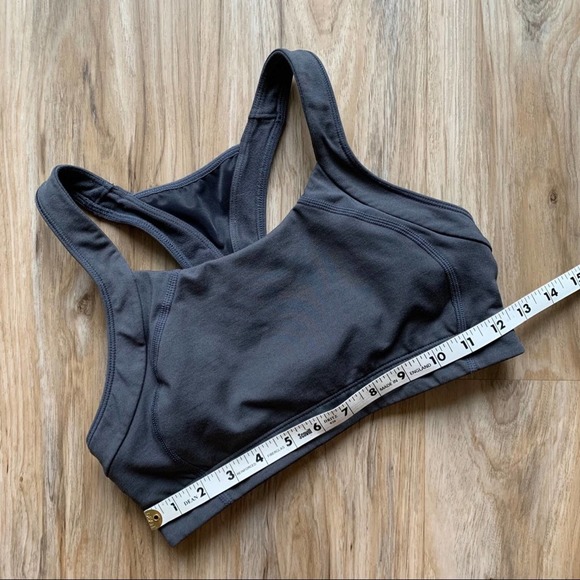 MOVING COMFORT Gray Adjustable Sports Bra Women's Size Medium - Picture 6 of 7